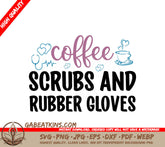 Nurse Coffee Scrubs SVG Design SVG
